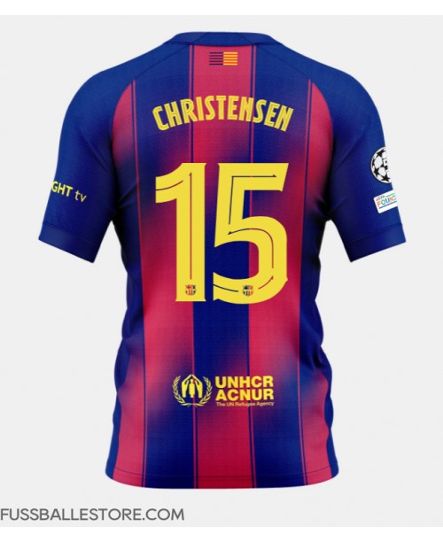 Günstige Barcelona Andreas Christensen #15 Heimtrikot 2025-26 Kurzarm Günstige Barcelona Andreas Christensen #15 Heimtrikot 2025-26 Kurzarm